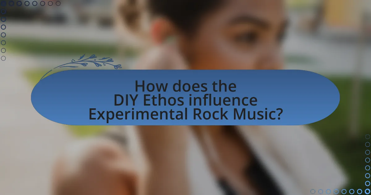 How does the DIY Ethos influence Experimental Rock Music?