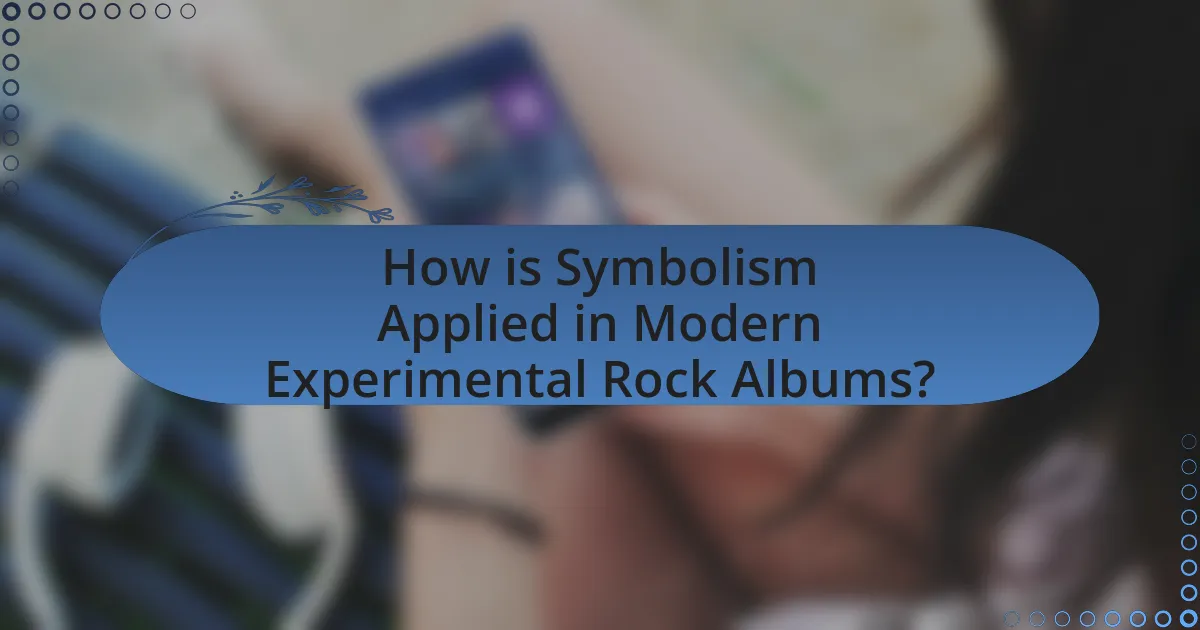How is Symbolism Applied in Modern Experimental Rock Albums?
