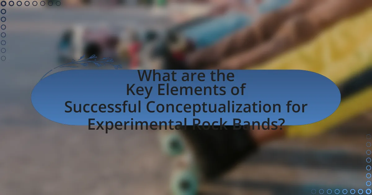 What are the Key Elements of Successful Conceptualization for Experimental Rock Bands?
