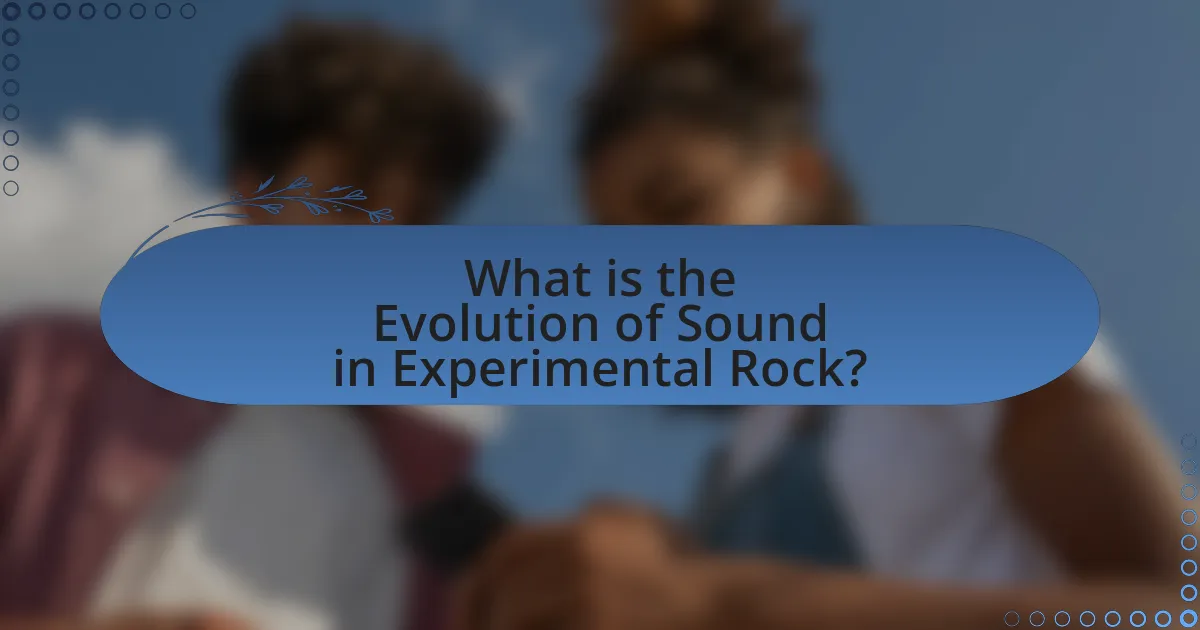 What is the Evolution of Sound in Experimental Rock?