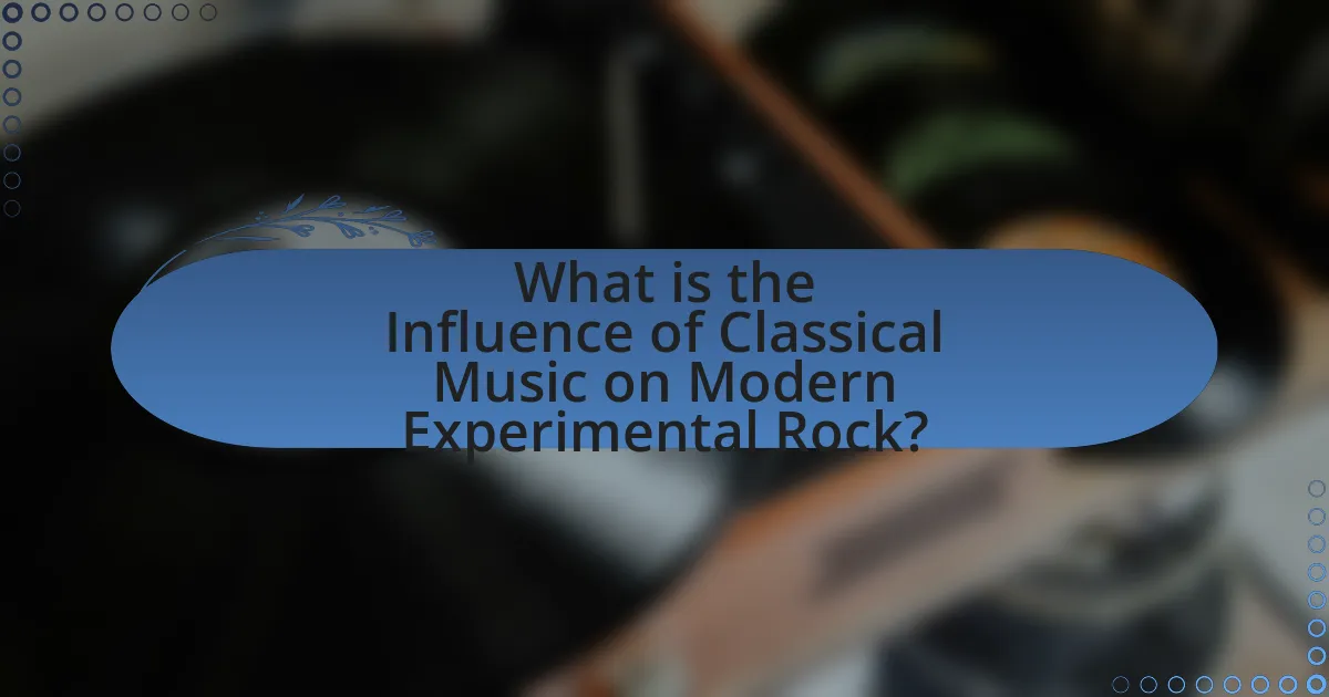 What is the Influence of Classical Music on Modern Experimental Rock?