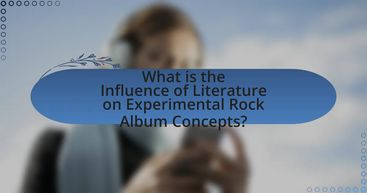What is the Influence of Literature on Experimental Rock Album Concepts?