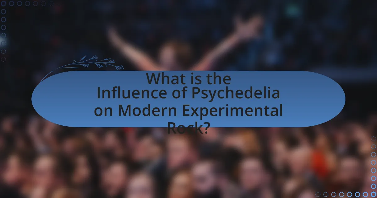 What is the Influence of Psychedelia on Modern Experimental Rock?