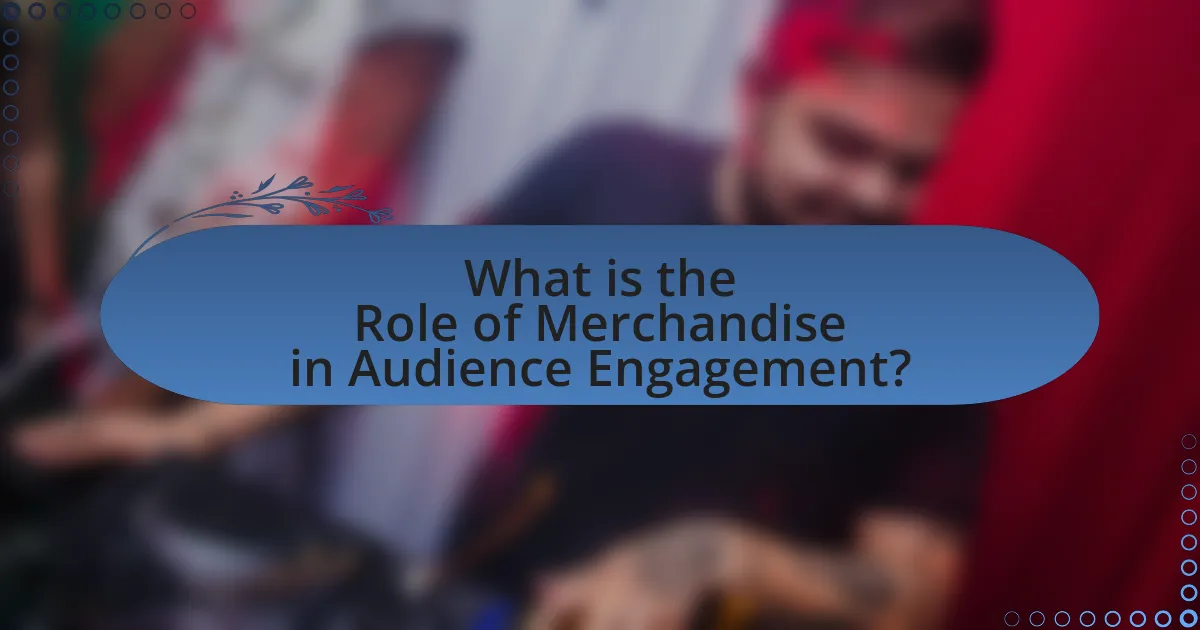 What is the Role of Merchandise in Audience Engagement?