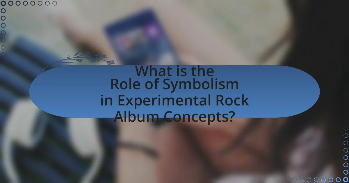 What is the Role of Symbolism in Experimental Rock Album Concepts?
