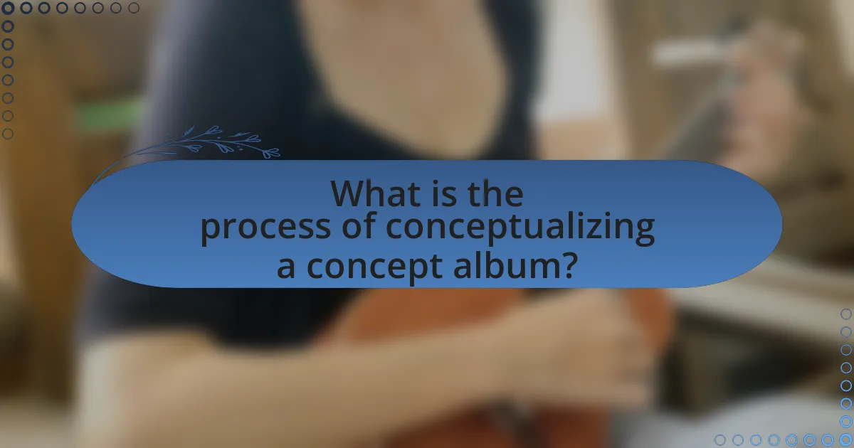 What is the process of conceptualizing a concept album?