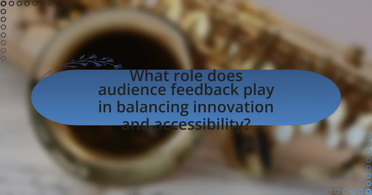 What role does audience feedback play in balancing innovation and accessibility?